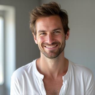 Portrait of Markus Weber, yoga instructor